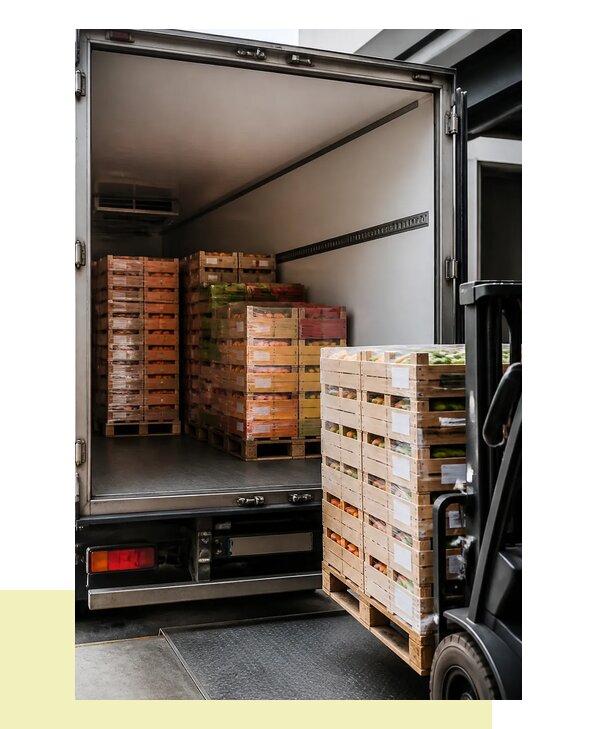 Перевозка сельхозпродукции на паллетах с доставкой в Усть-Лабинск
